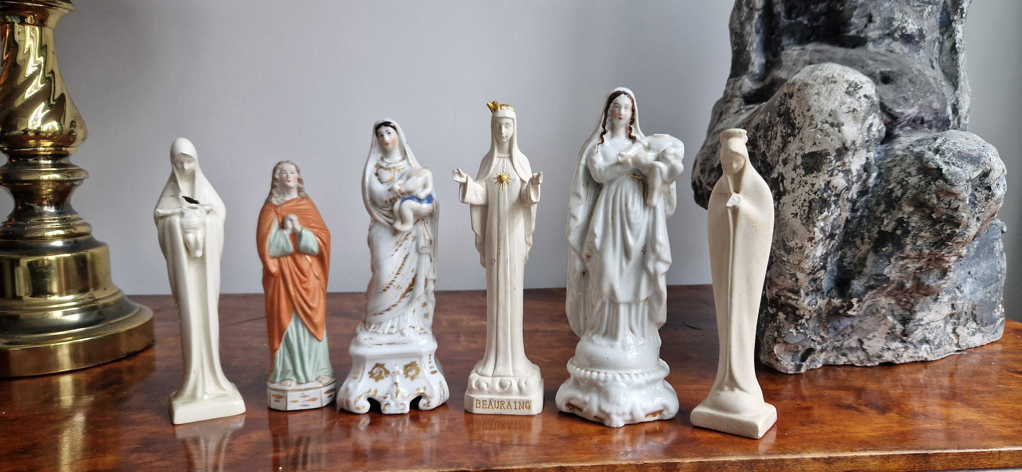 Figurki rzezby swietych dewocjonalia sztuka sakralna porcelana dekor