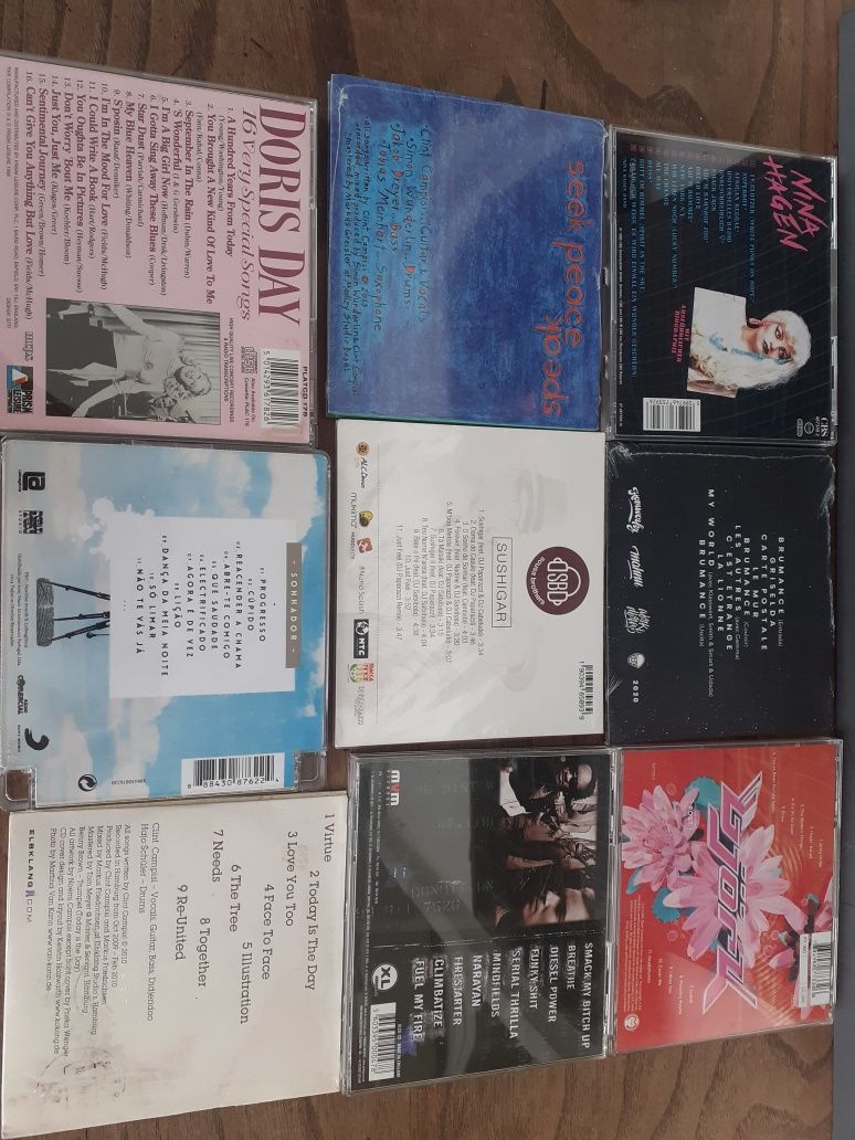 CDs, Nina Hagen, Sousa Brothes,  Fé,  Doris Day, Clint