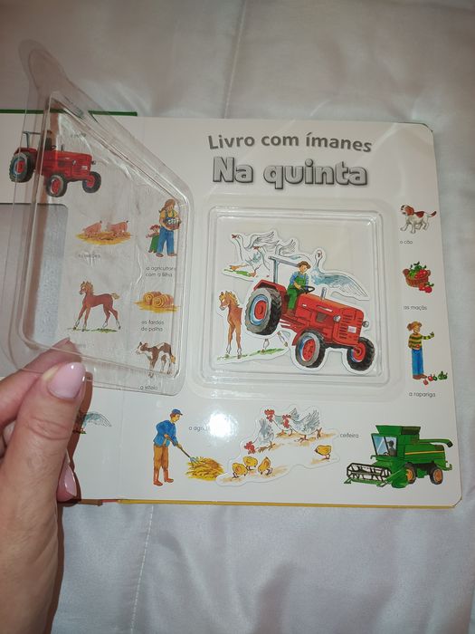Livro magnético criança "Na Quinta" 3+ anos