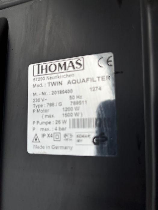 Пилосос німецький з аквафільтром Thomas Twin