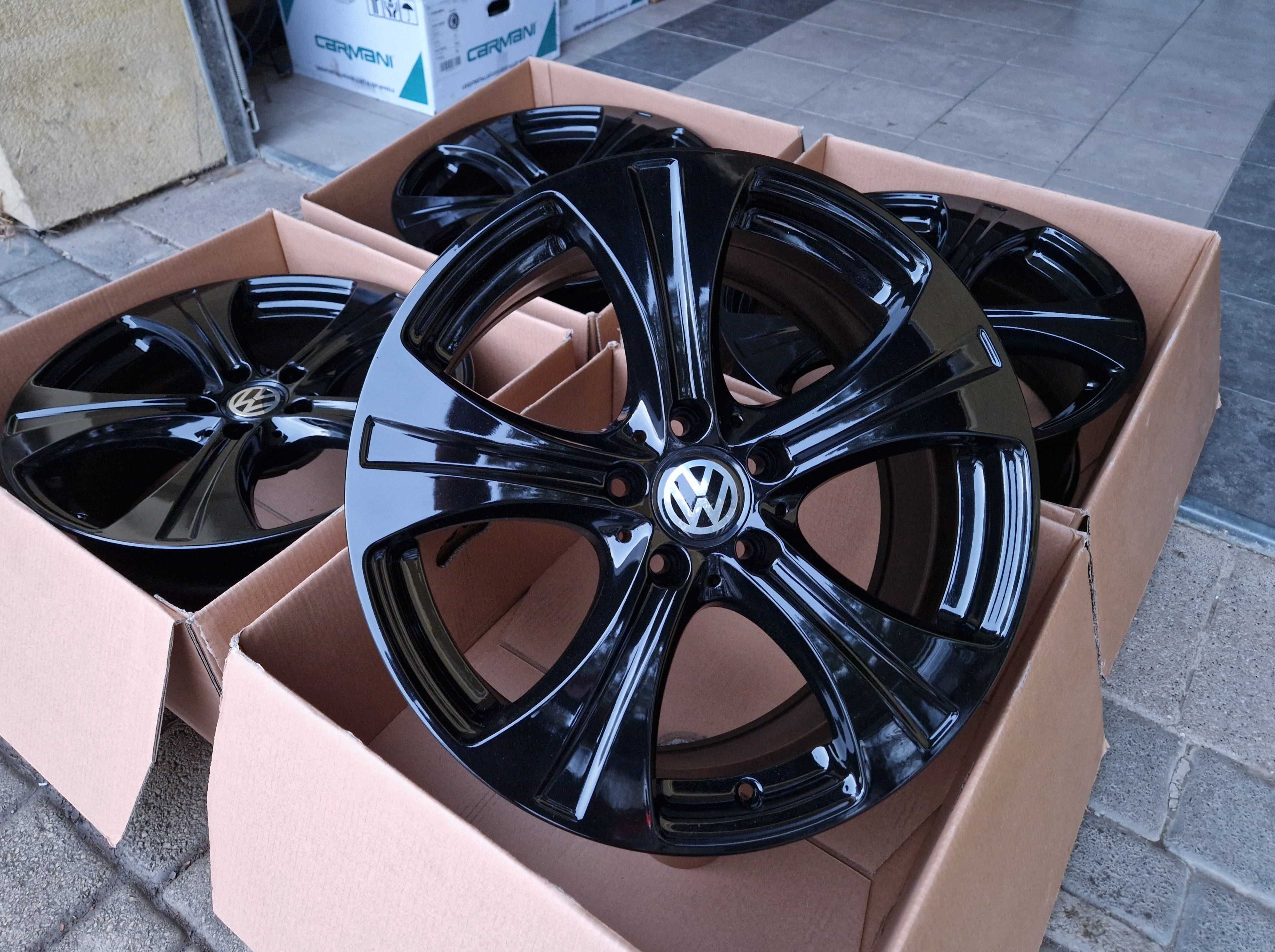 Alufelgi 18 5x112 VW Passat Tiguan Sirocco Arteon Czarne 632#