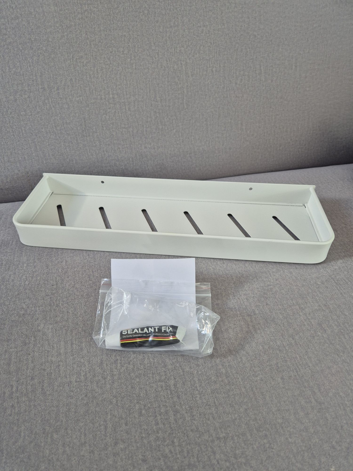 Nowa Półka łazienkowa wisząca biała LOFT 40cm