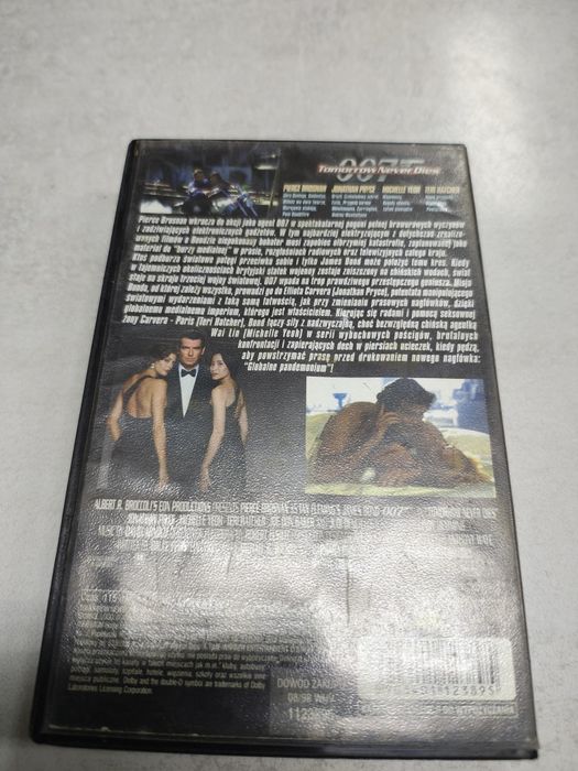 James Bond. Jutro nie umiera nigdy. Kaseta vhs
