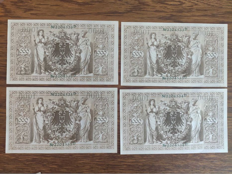 banknot niemiecki - 1000 Marek 1910 r. UNC