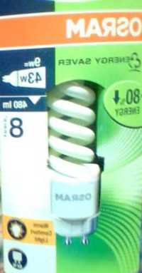 4 Немецкие енергосберегающие  лампочки Osram 9w=43w 480 lm