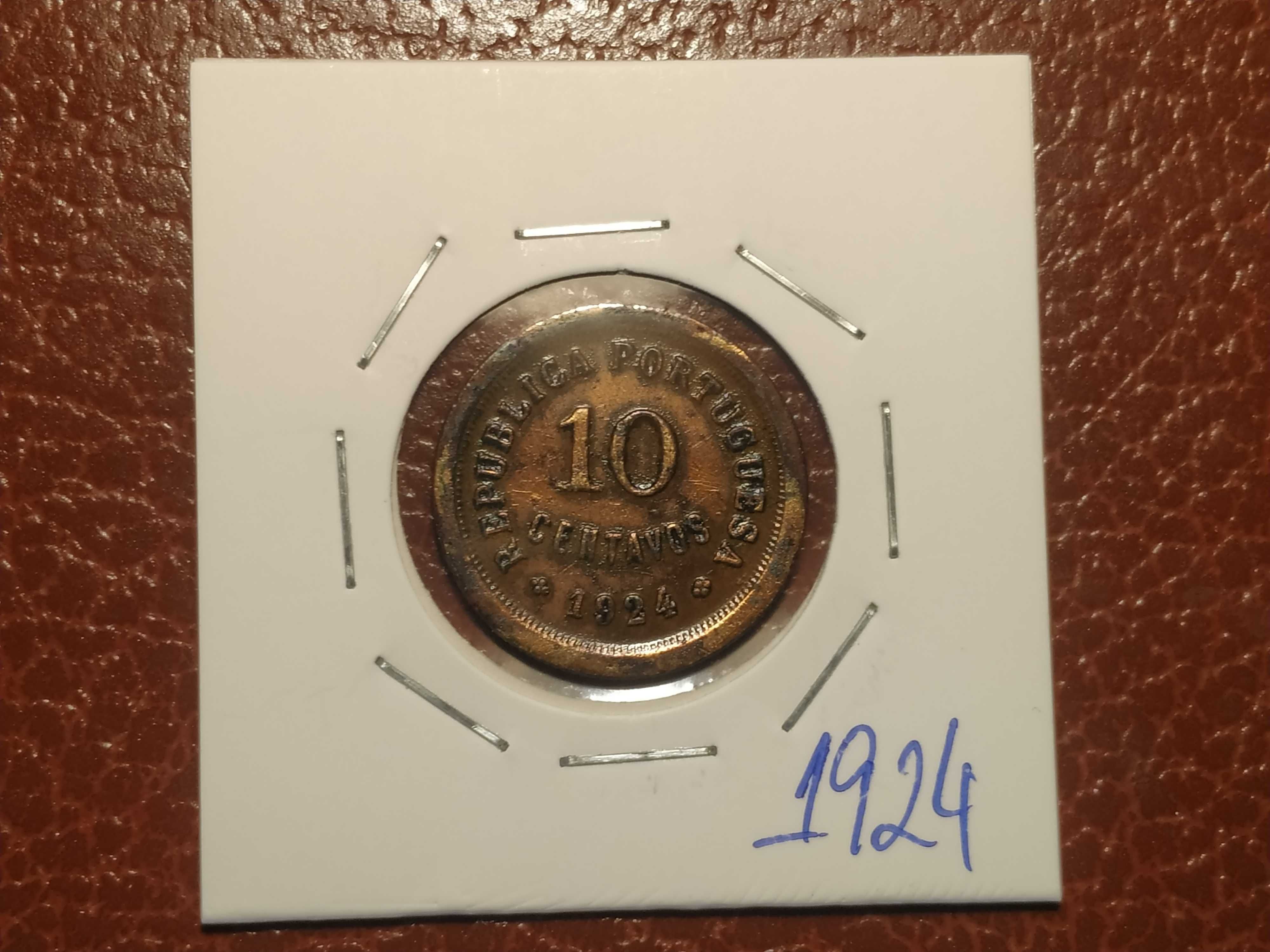 205 Portugal - moeda de 10 centavos de 1924