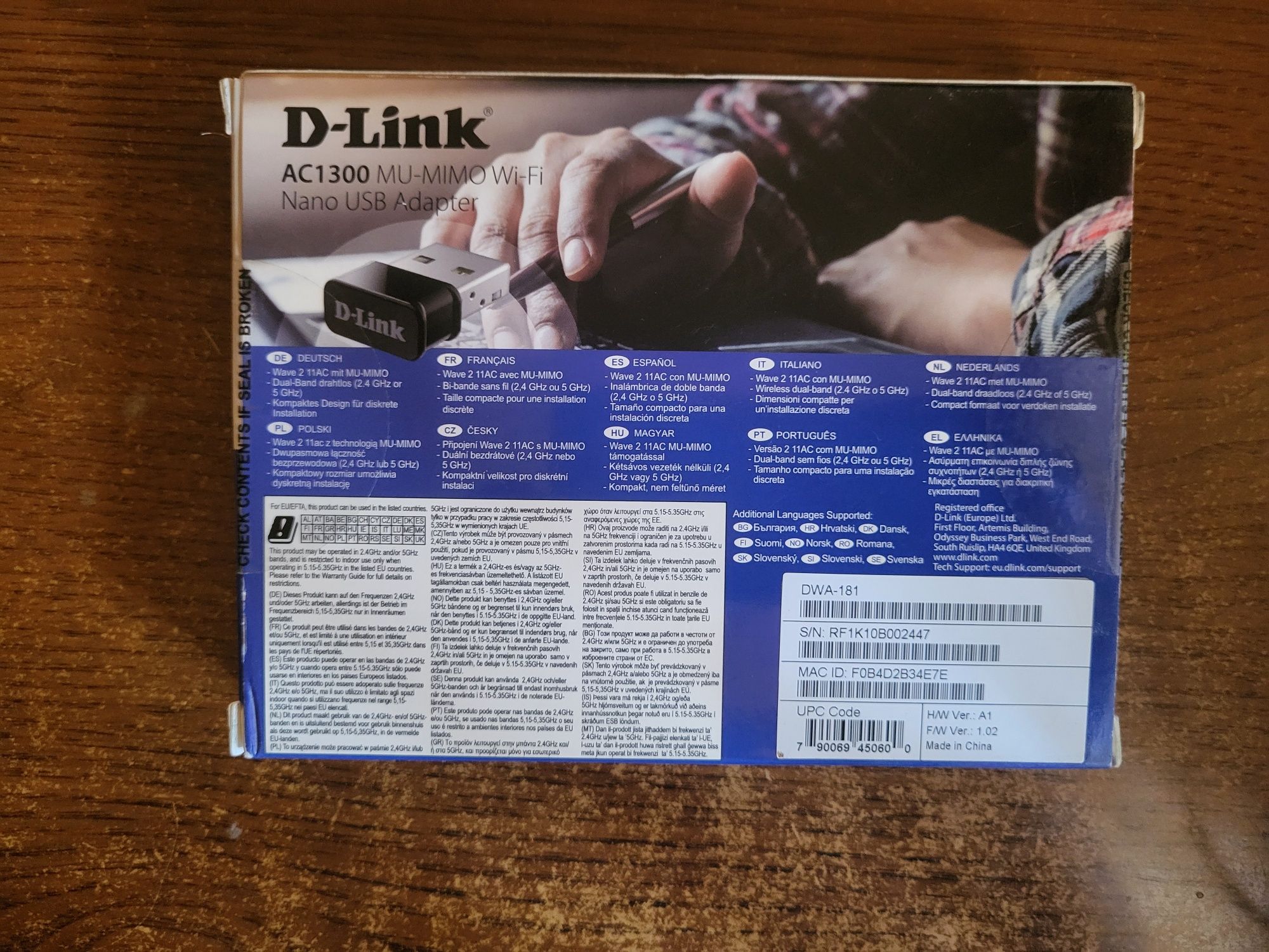 D-Link WiFi-адаптер DWA-181 AC1300