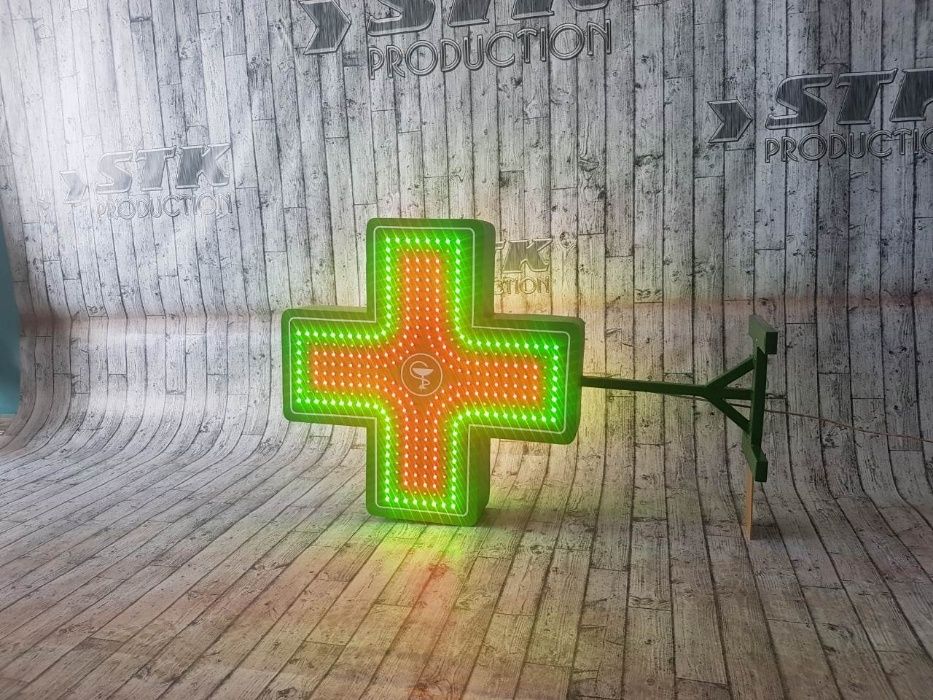Світлодіодний аптечний хрест, светодиодный крест, аптечный крест