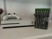 XBOX One S / 2 pady + Kinect + gry