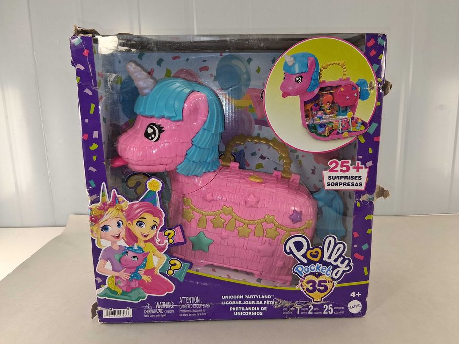 N061 Polly Pocket Jednorożec Partyland 35. Rocznica 25+ Niespodzianek