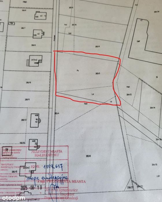Działka rolno-budowlana Dojlidy Górne Białystok 3020m2