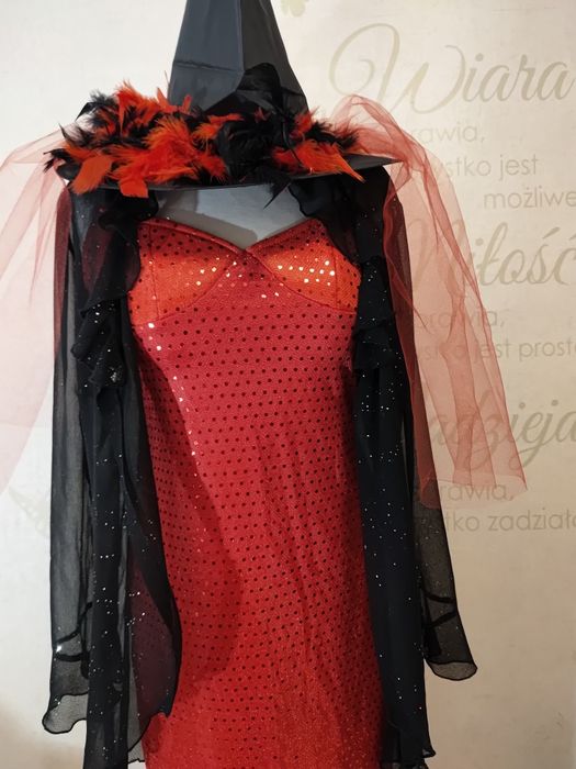 Strój przebranie czarownica czarodziejka wróżka rozmiar S