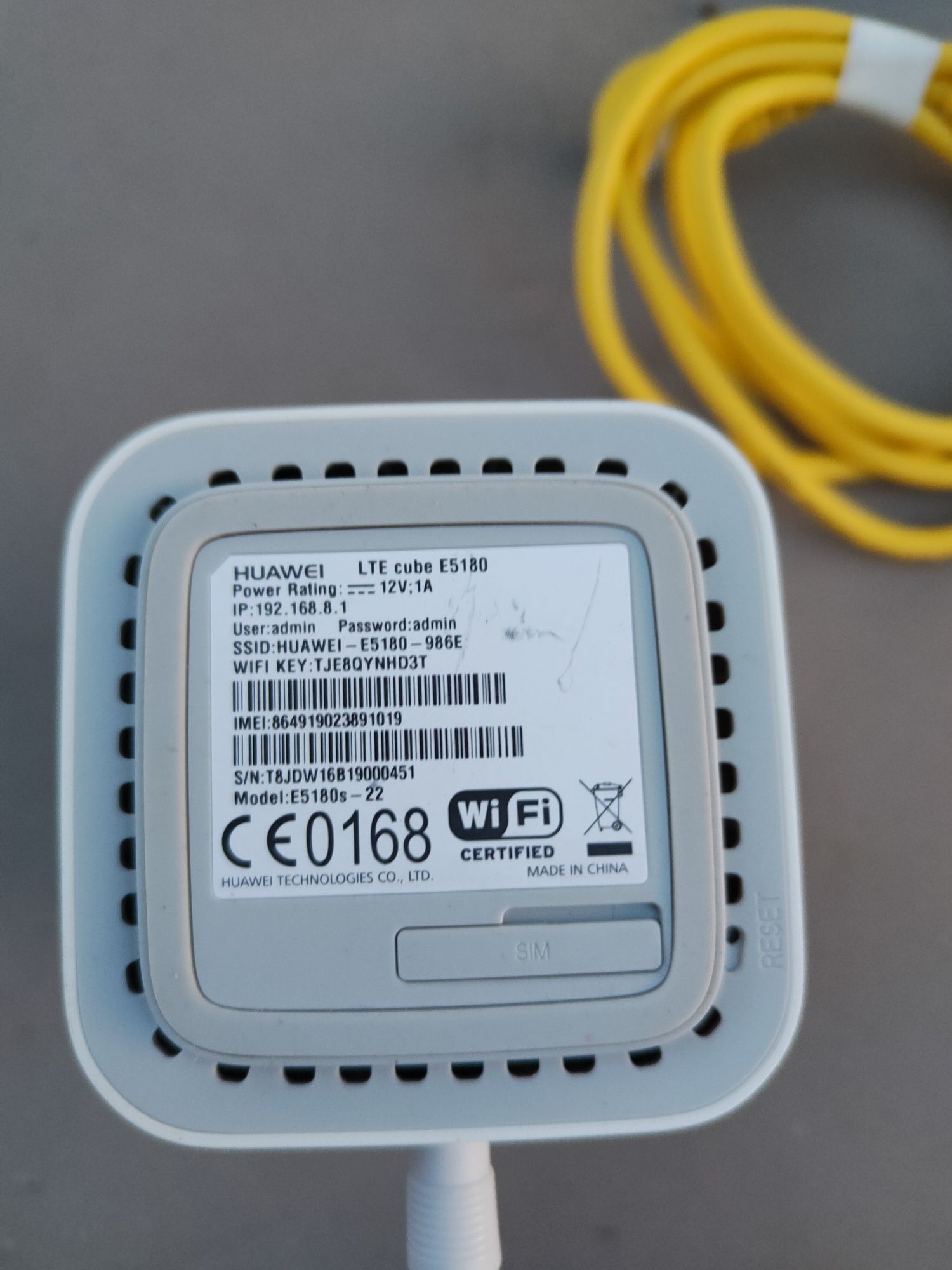 Router Huawei LTE cube E5180