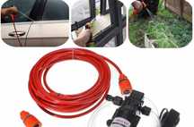 Maquina lavar pressao portatil 12v rega bomba agua duche caravana