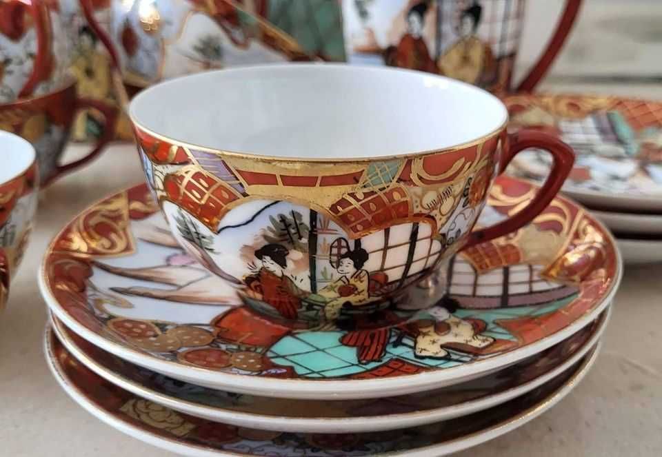 Serviço de café "casca de ovo" Vista Alegre. Satsuma NOVO