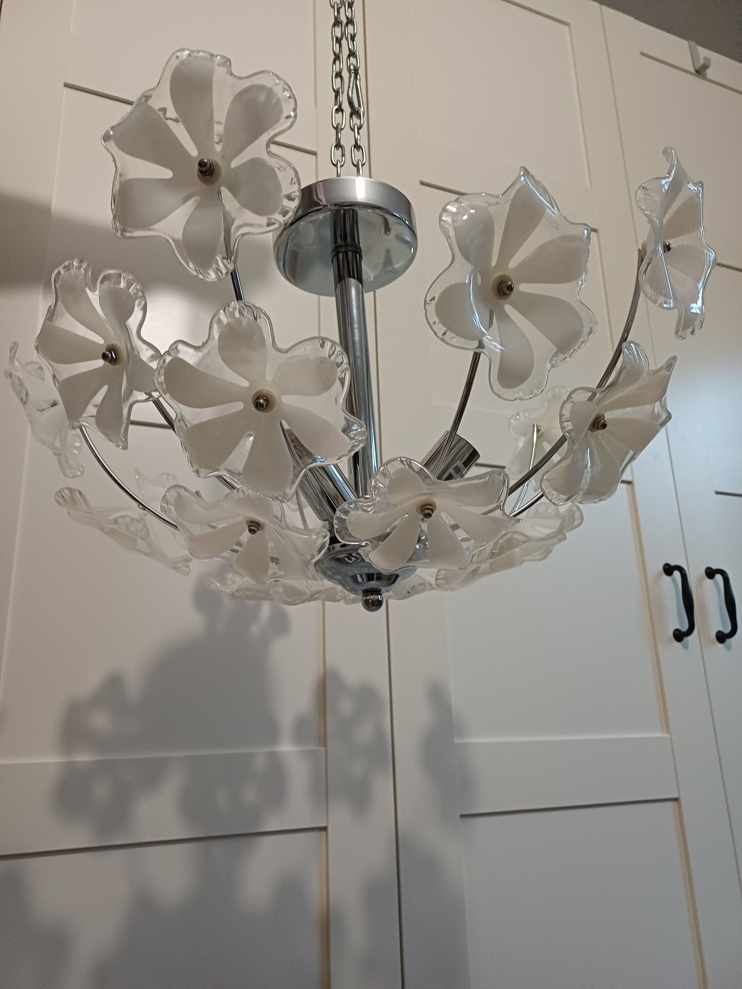 Lampa w kwiatki 3xE14 - stanie idealny