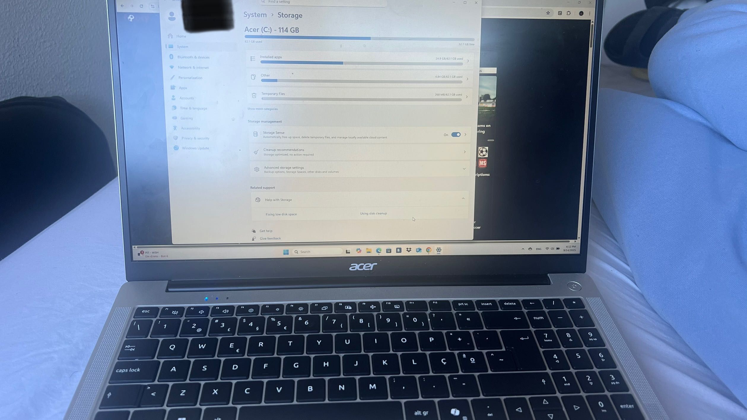 Portatil Acer Cinza/Prata