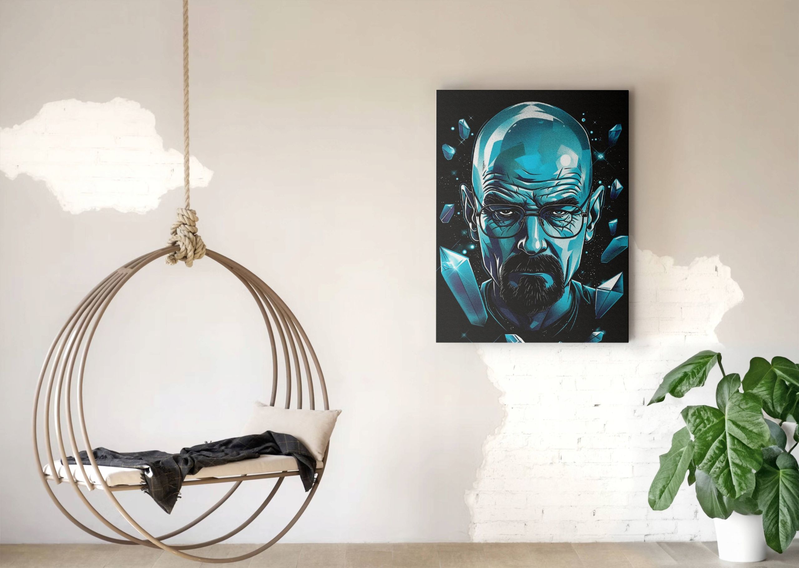 Obraz na płótnie Walter White - Mistyczny Kryształ 90x120 cm