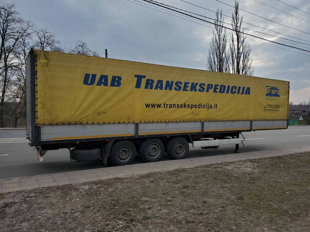 Продам напівпричіп KRONE SDP 27 верх (ворота, криша, тент, стойки)