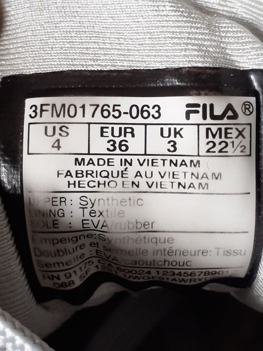 Кроссовки женские Fila р.36 стелька 23.2 см оригинал