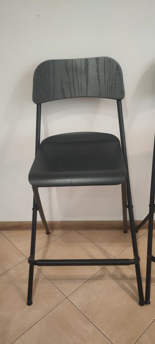 IKEA FRANKLIN Taboret składany z oparciem 63 cm - 3 sztuki