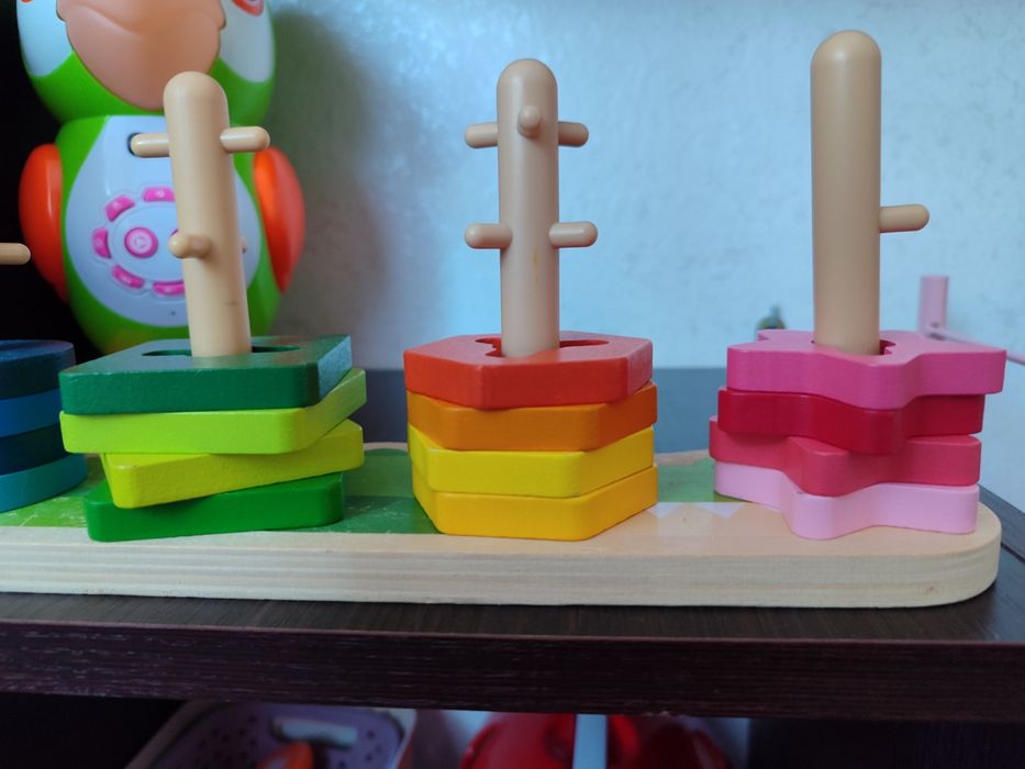 Сортер дерев'яний еко фігурний дитячий розвиваючий