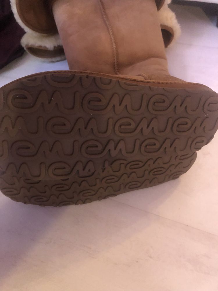 Emu kozaki Illoura Chestnut za kolano 38