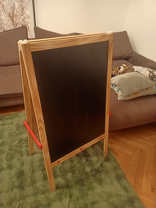 Tablica kredowa i suchoscieralna, stojak do malowania, sztaluga ikea