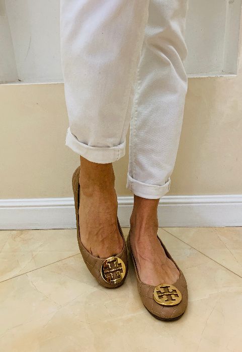 Балетки Tory Burch, оригинал, кожа, туфли стеганые под Chanel