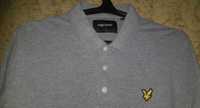 LYLE & SCOTT Long Sleeve Polo Shirt Mid Grey Marl Оригинал!