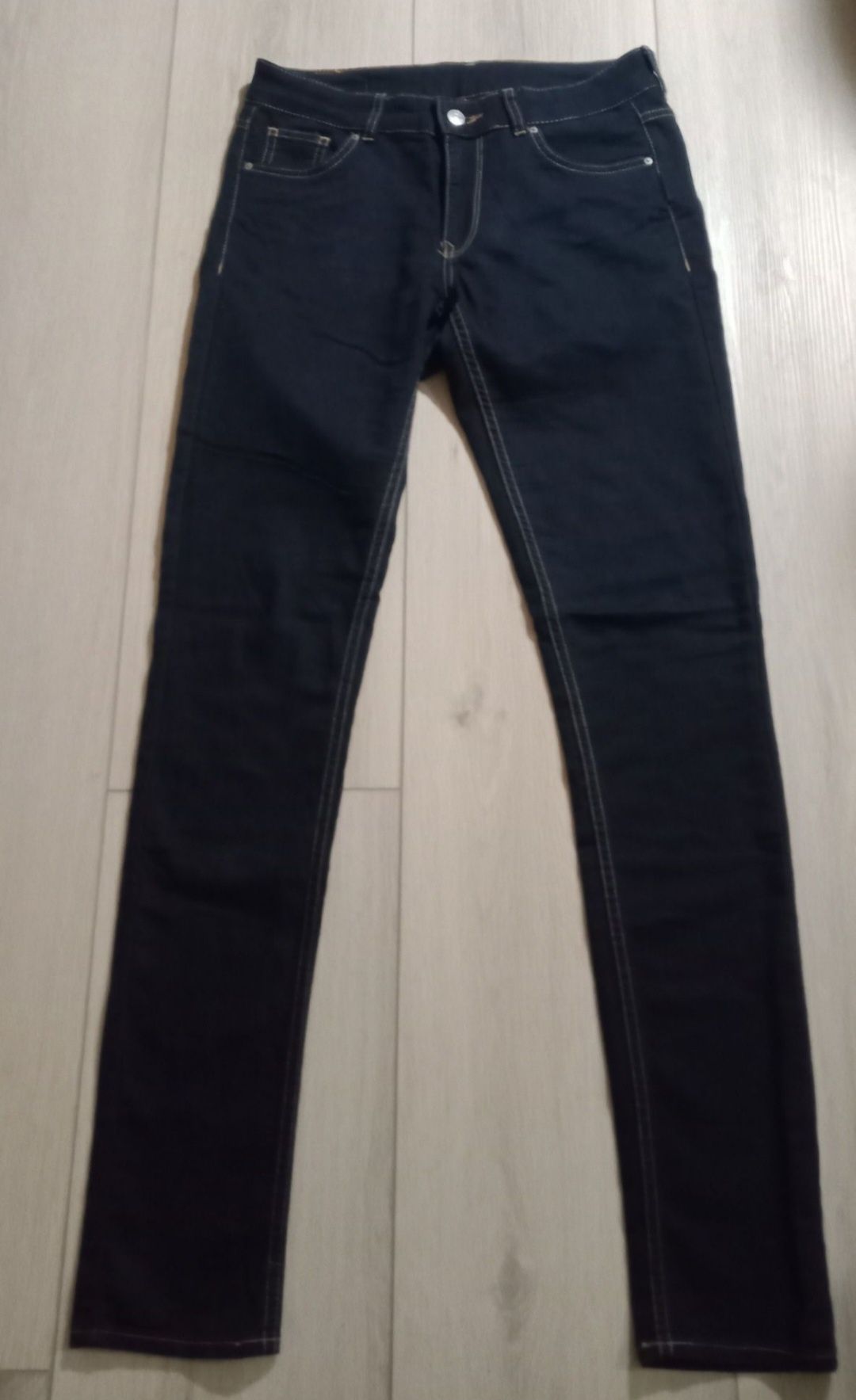 Spodnie skinny, Jeans, H&M, granatowe. rozm. 38. NOWE.