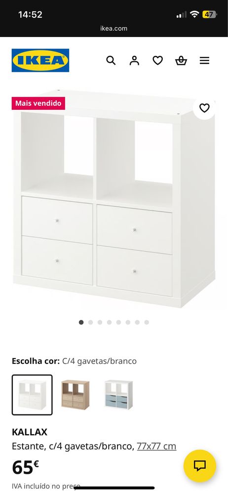 Móvel de cubos com 4 gavetas inseridas *preço negociavel*