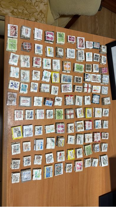 Coleção de selos antigos nacionais e internacionais - mais de 400