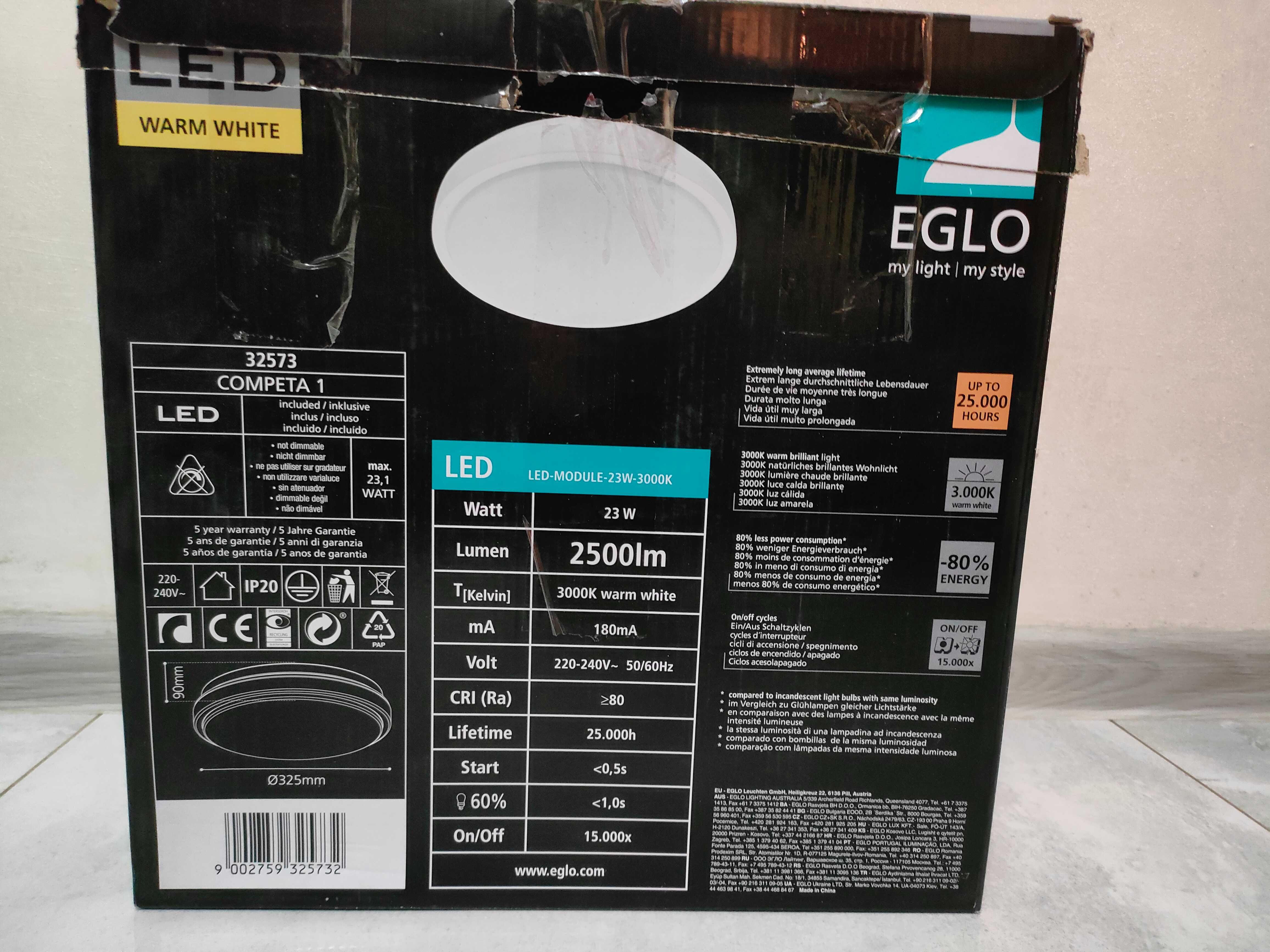 Plafon LED Eglo Competa 1 32573