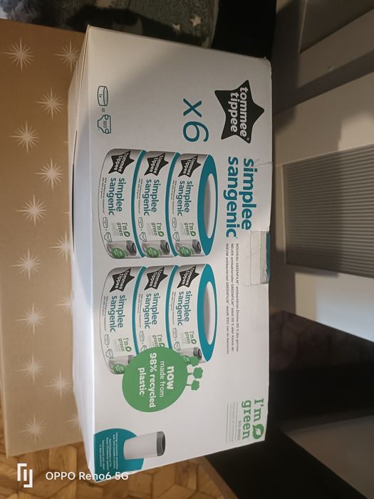 Zestaw wkładów do kosza Tommee Tippee Sangenic Simplee 6szt.