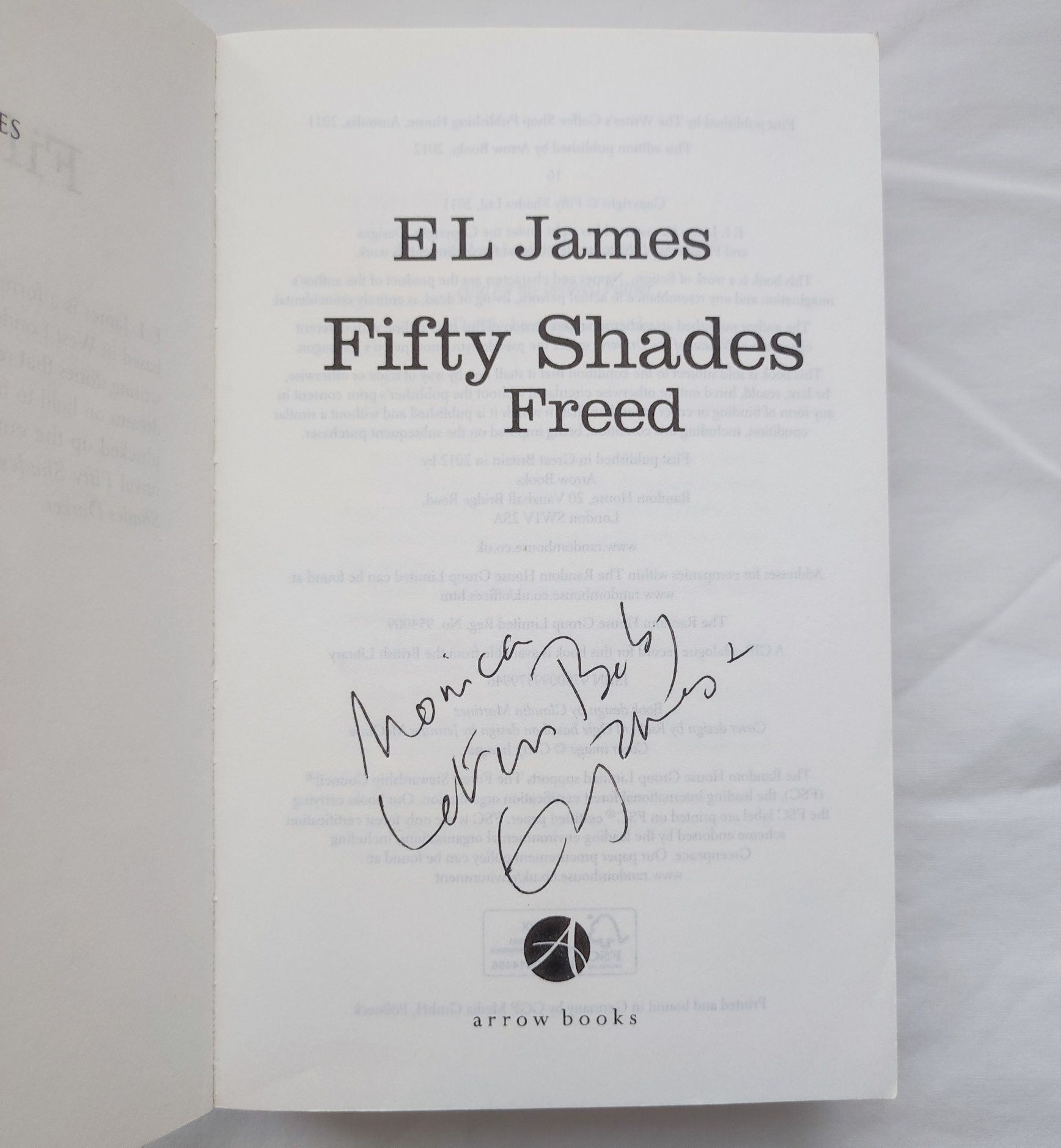 Fifty Shades Freed ( autografado)