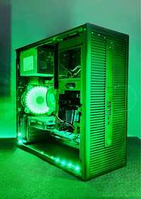 Komputer LED RGB GIER Intel I5 4x3,6GHz, RX 550 4GB  ,8GB DDR3 ,500GB