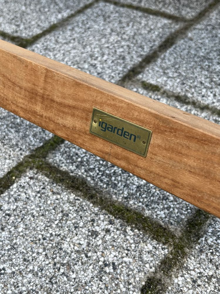 Meble ogrodowe stół i krzesła drewniane iGarden