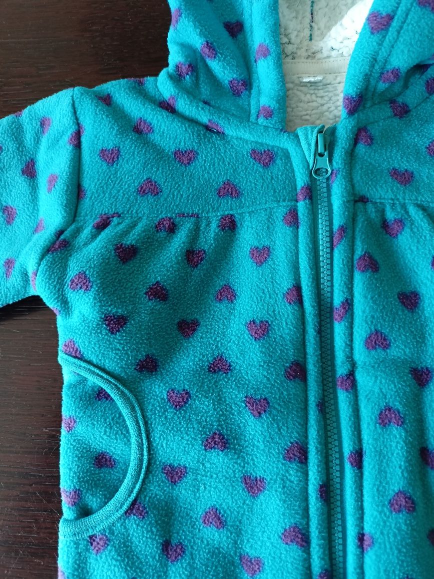 Bluza polarowa na kożuszku bardzo ciepła rozm. 80