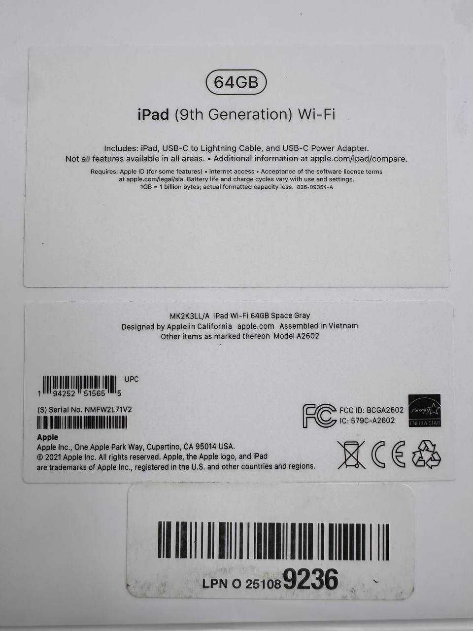 ipad 9 64gb WiFi