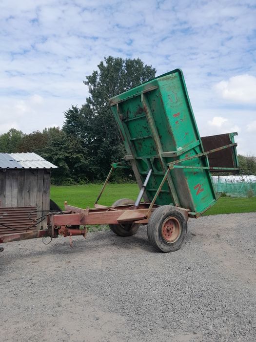 Przyczepa wywrotka skorupa 6 ton zamiana