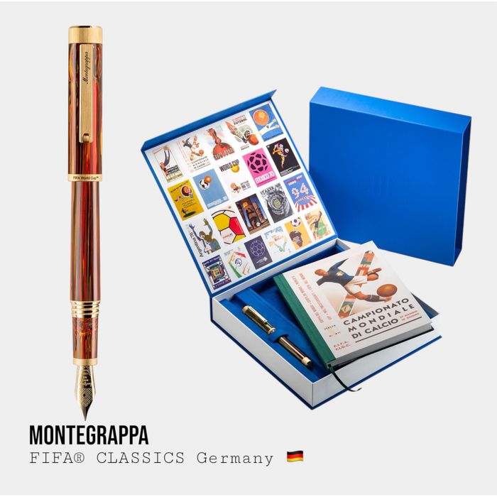 Пір’яна Ручка Montegrappa FIFA Germany | Ліміт 100шт | 14K золоте перо