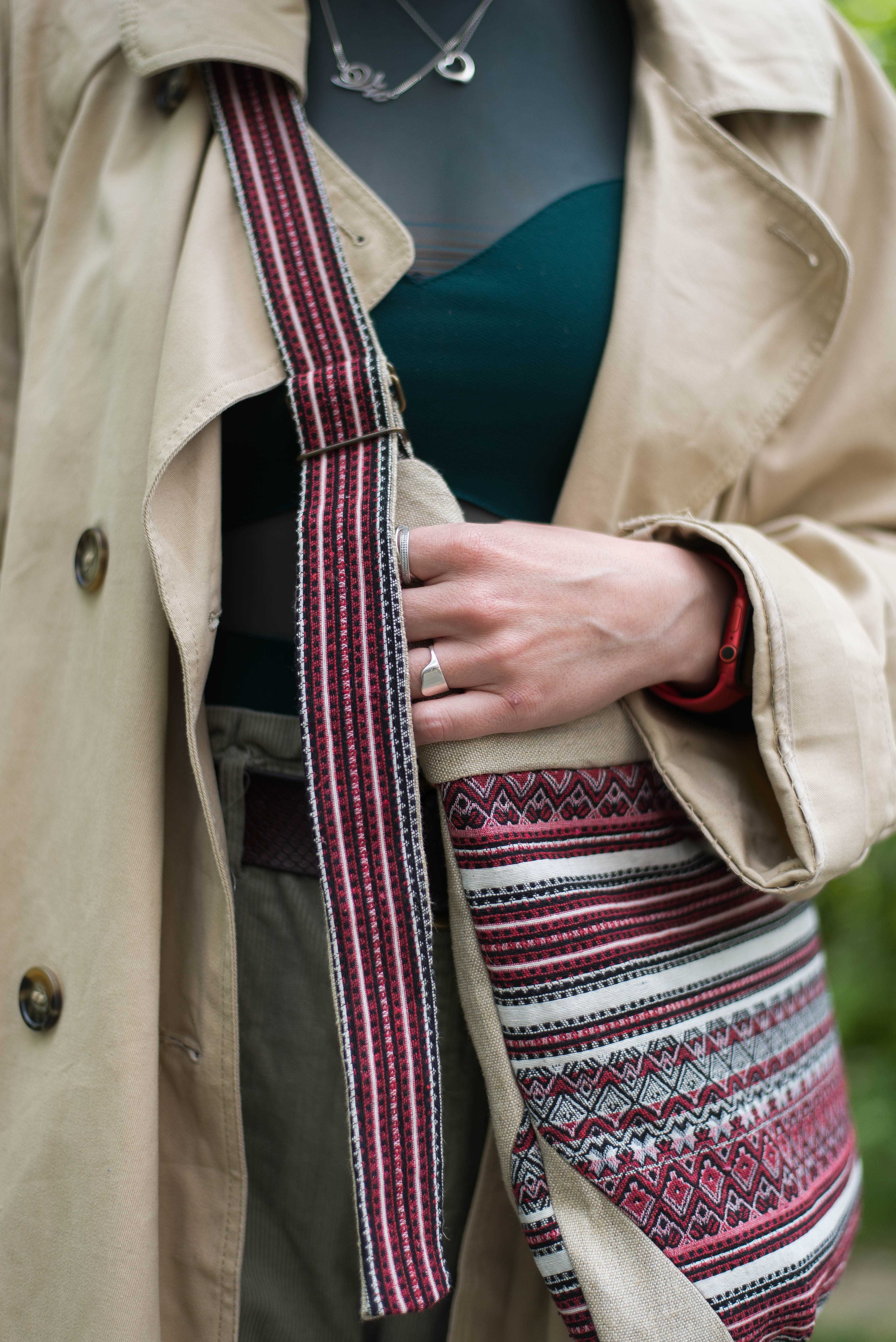Сумка з текстилю через плече « РУТА» хендмейд в стилістиці етно.