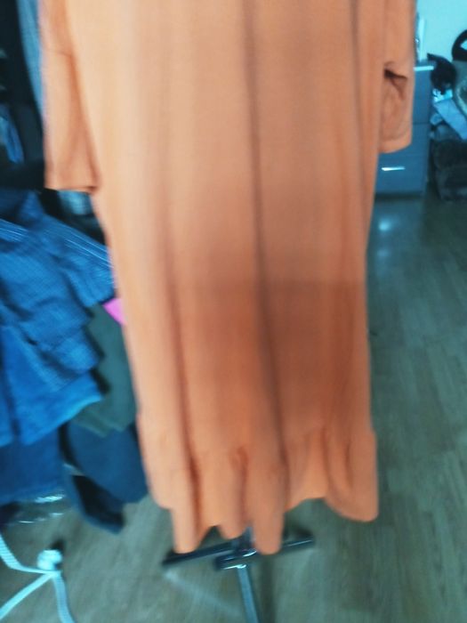Sukienka damska bawelna 8XL luzna pomarancz