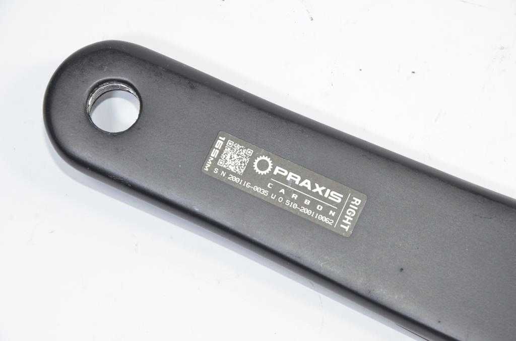 Lewe ramie korby PRAXIS Works eCrank Spezialized Carbon 165 uszkodzona