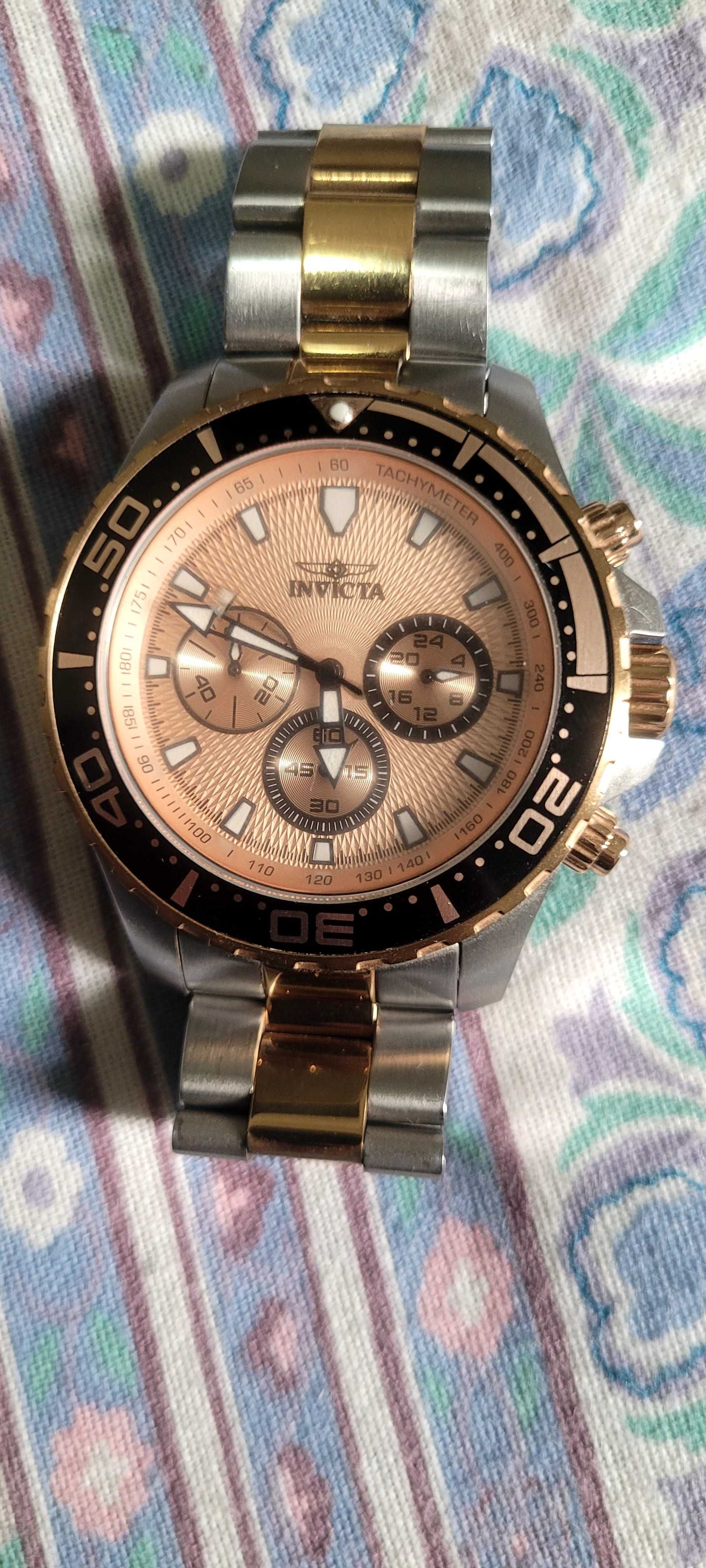 Relogio invicta pro diver rose