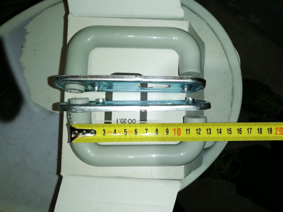 Klamka drzwi p/poż Eco Schulte FS-Garn.U-Form SZARE