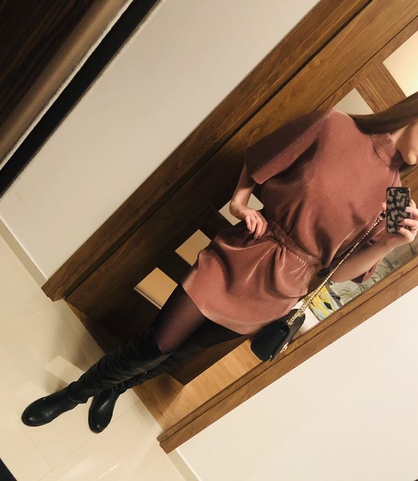 boho koszulowa koronka tiul haft Asos maxi długa kwiaty hisZpanka