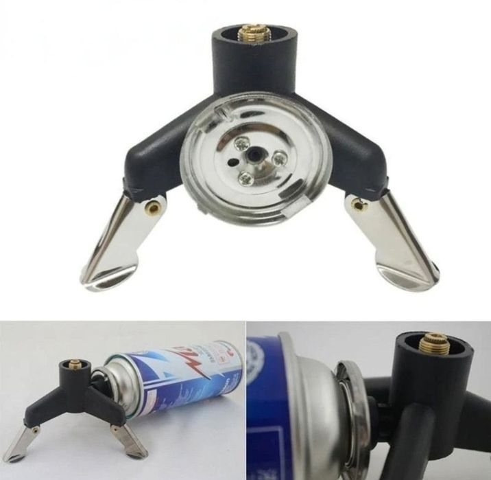 Перехідник 3 види з різьбового на цанговий газбалон переходник тренога