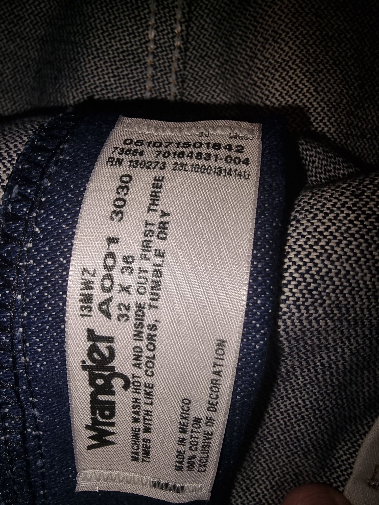 Продам оригінальні джинси Wrangler 13MWZR rigid сирий денім W32 L36